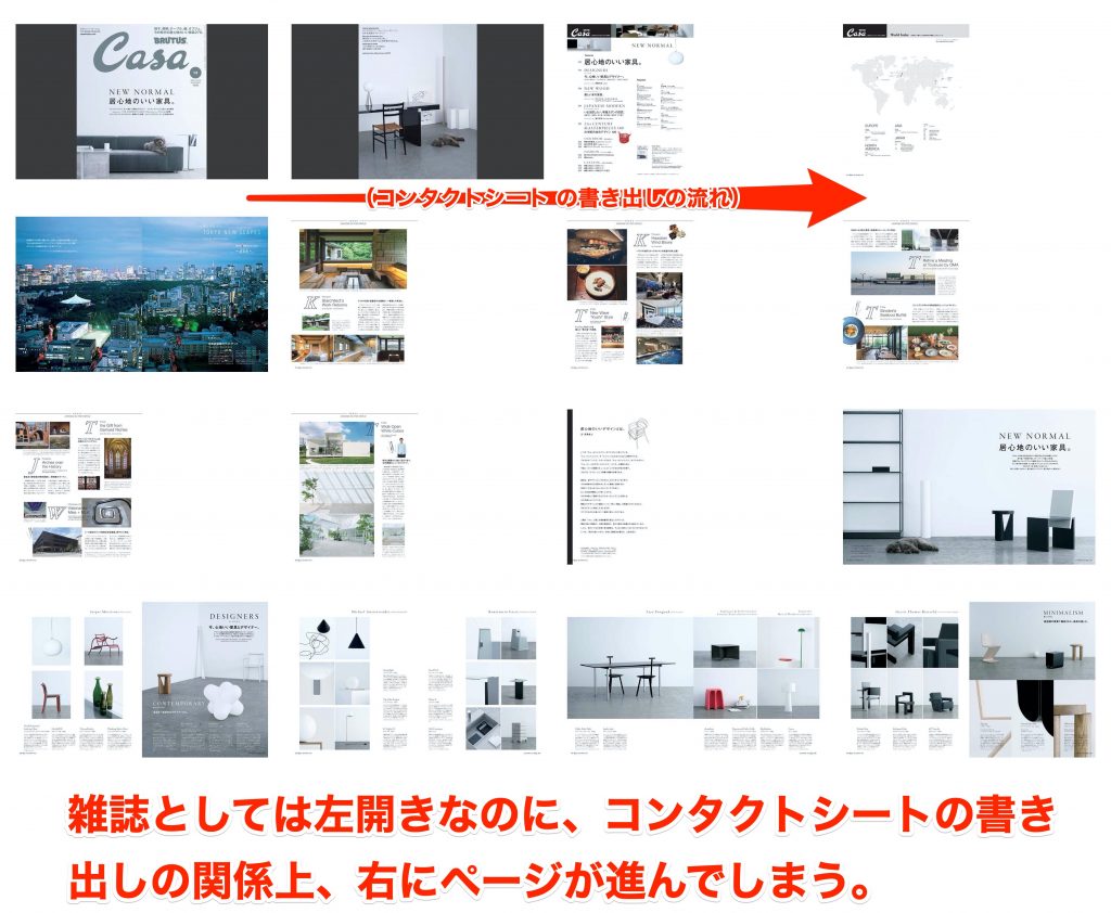 Dマガジンの画像を使用して雑誌の全ページのページ割を一覧でチェック 時短デザインラボラトリー